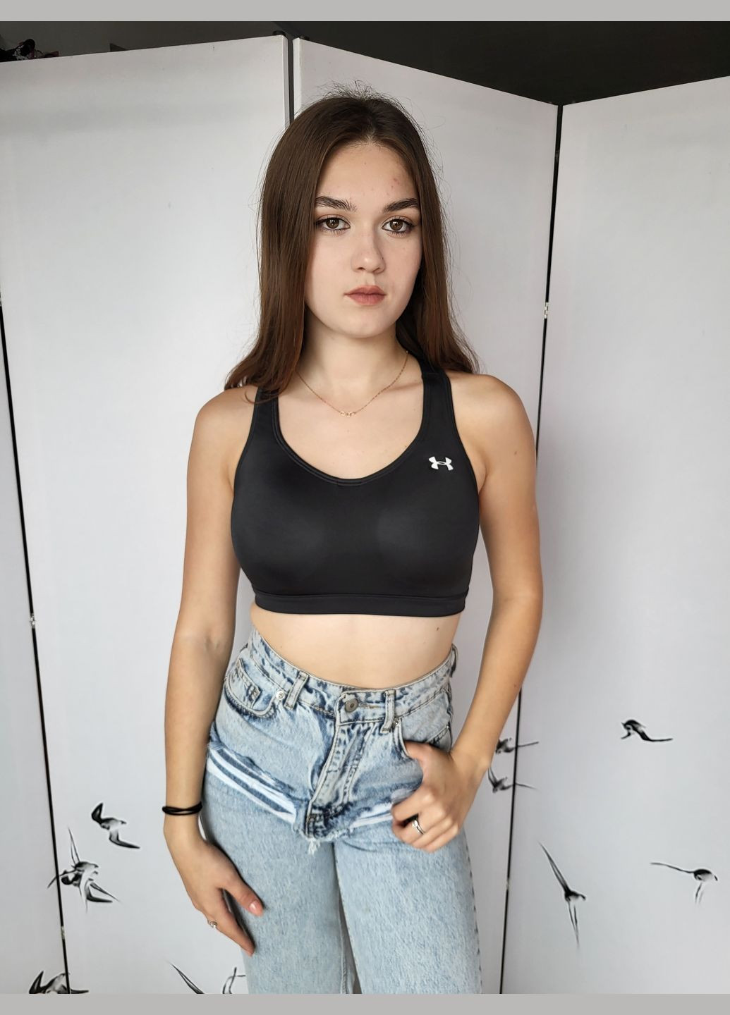 Топ женский спортивный с поролоновыми вкладышами Under Amour No Brand (314911272)