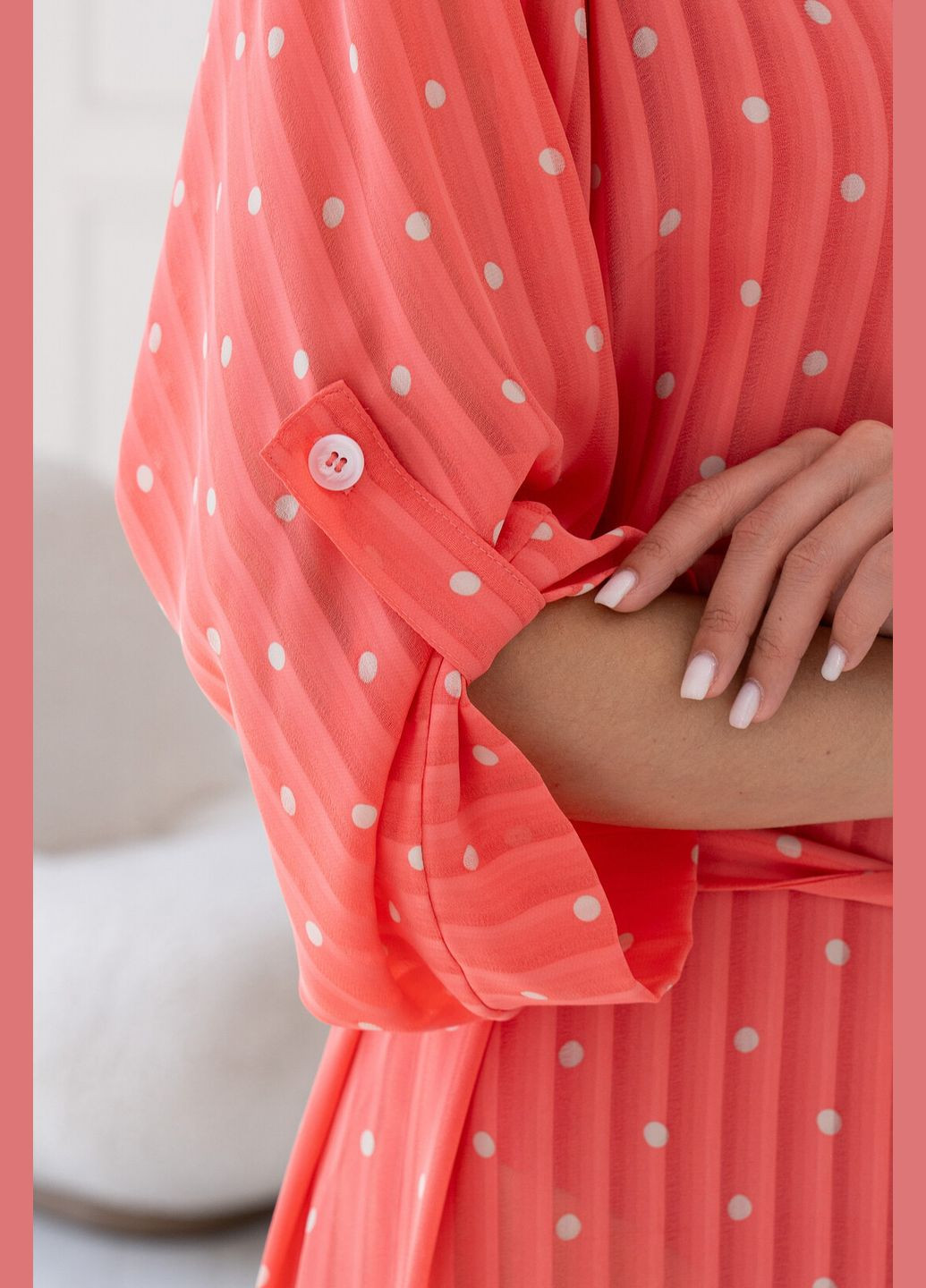 Коралловая кэжуал, праздничный, классическая рубашка RiMari