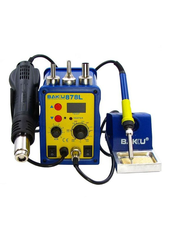 Паяльна станція BK878L фен, паяльник, цифрова індикація Baku (322567228)