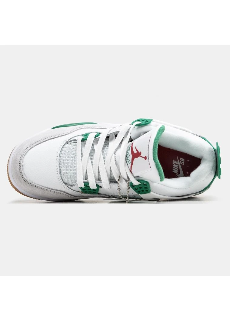 Зелені кросівки чоловічі nike air jordan 4 sb pine green найк аір джордан зелені демісезон No Brand