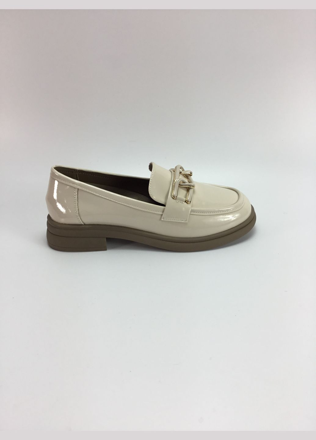 Iva Жіночі туфлі лофери бежевий з натуральна шкіра, україна — всесезон (316259025)