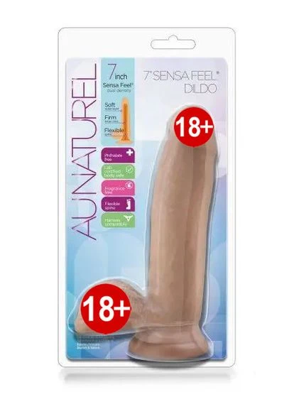 T330709 Фаллоимитатор с двойной плотностью AU NATUREL 7INCH SENSA FEEL DILDO LATIN Blush (303905078)