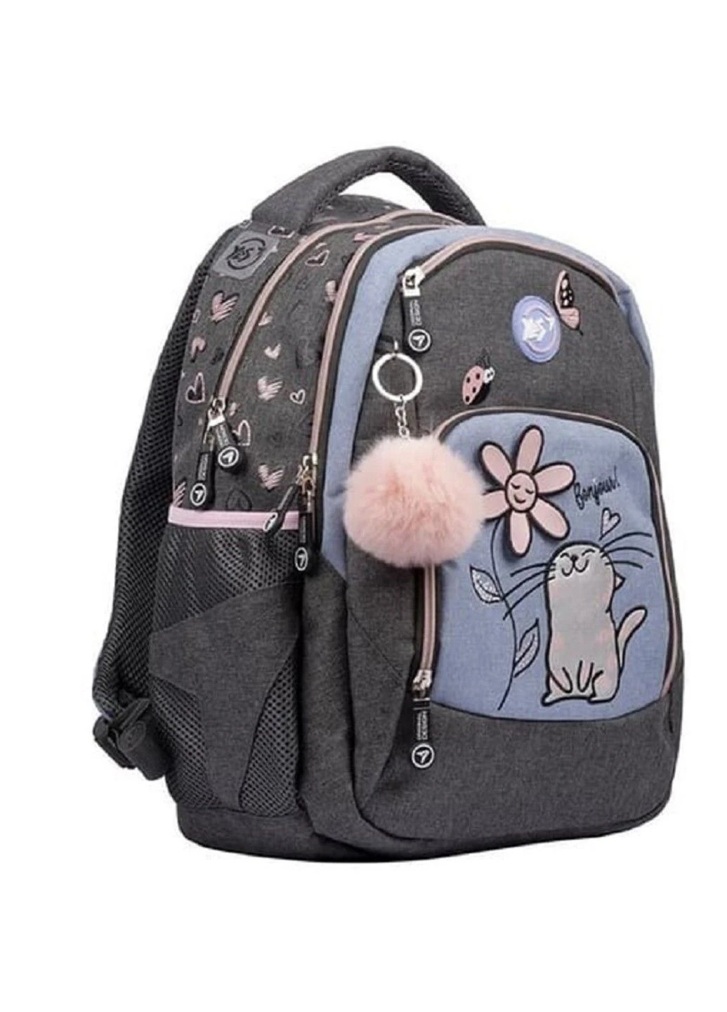 Рюкзак шкільний з ортопедичною спинкою 40х30х15см S-85 Cats 552157 Yes (313236702)