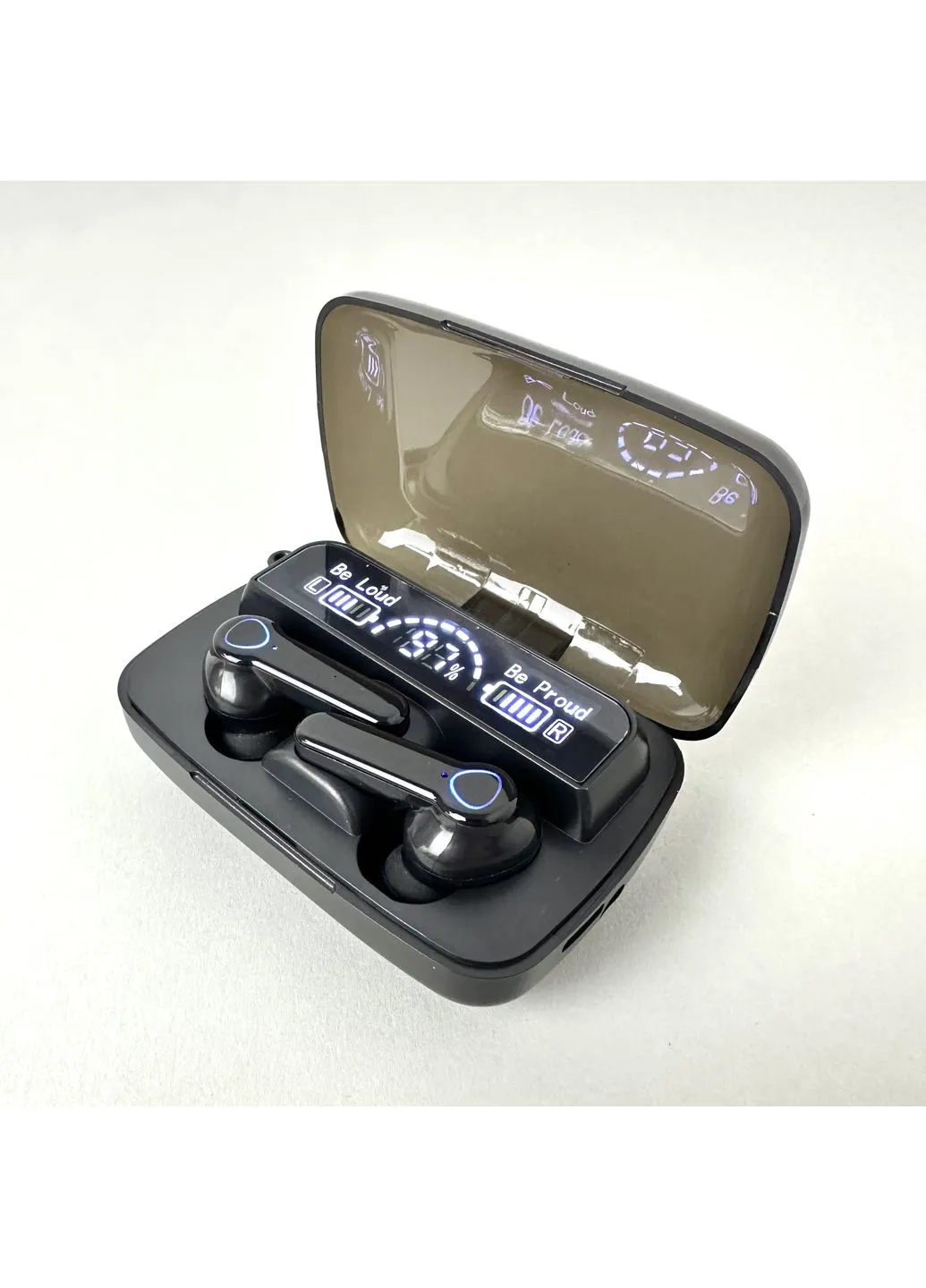 Беспроводные наушники M19 series, Digital Indicator, Smart Case (Черные) TWS (402257639)