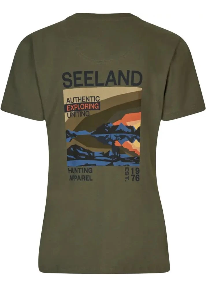 Зелена футболка eeland leala t-shirt зелений No Brand