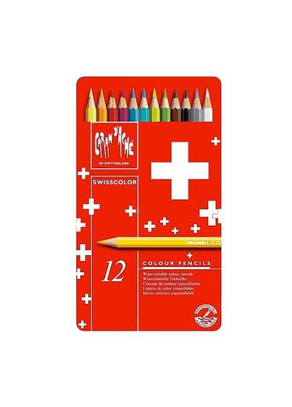Набір акварельних олівців Swisscolor 12 кольорів 1285.712 Caran d'Ache (322001010)
