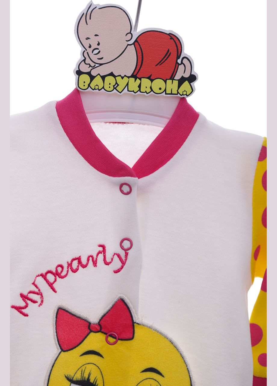 Человечек с шапкой для девочки трикотажный Смайлик розовый 62 см (37035) BABYKROHA (297197511)