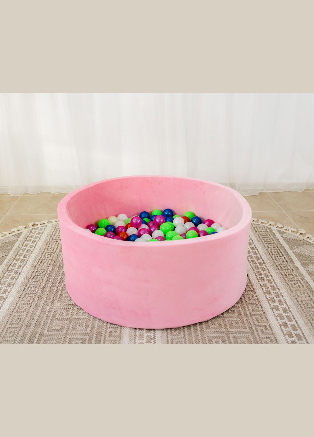 Сухой бассейн для детей с шариками Розовый No Brand (322640318)
