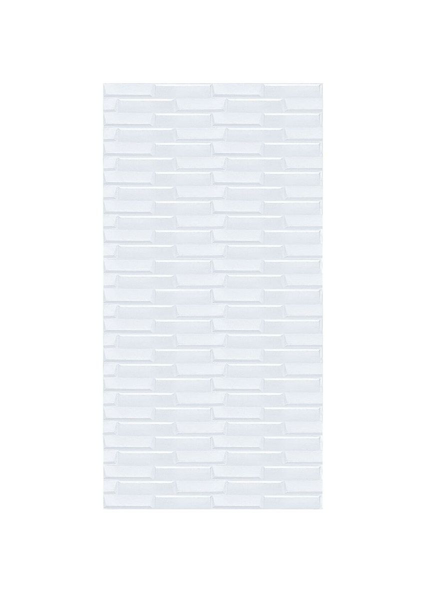Самоклеюча 3D панель 3080x700x5мм Біла Кладка SW-00001759 Sticker Wall (341283949)
