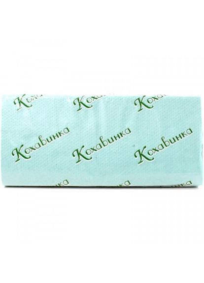 Паперовий рушник Кохавинка v-складання зелені 1 шар 170 листів (268467839)