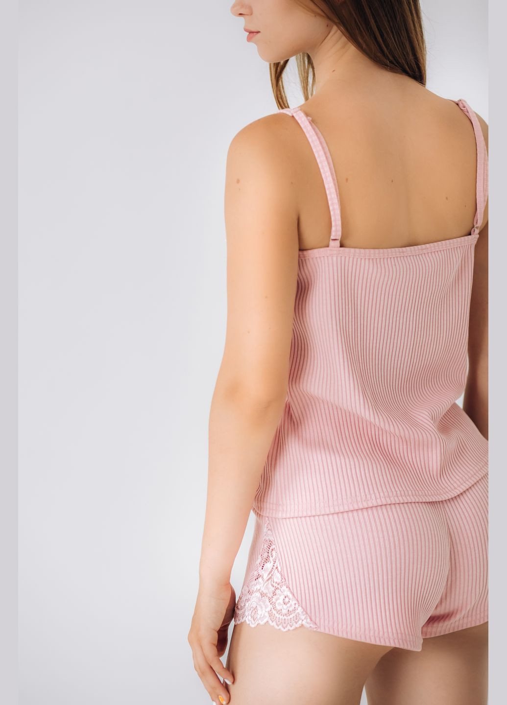 Пудровая всесезон женская пижама No Brand