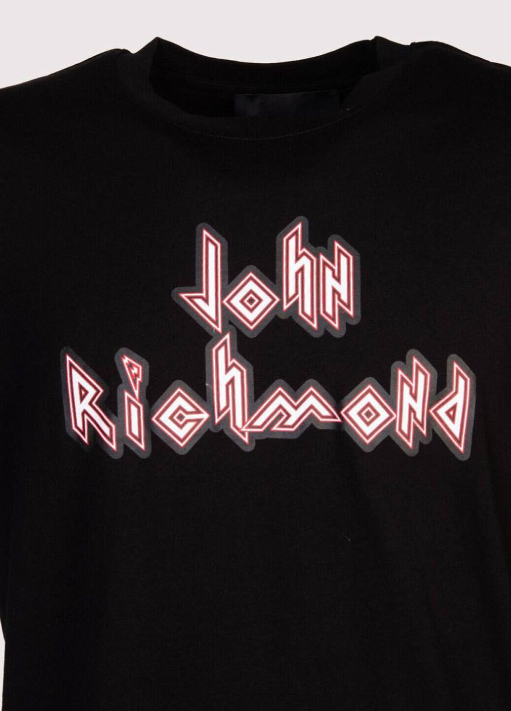 Чорна футболка з коротким рукавом John Richmond