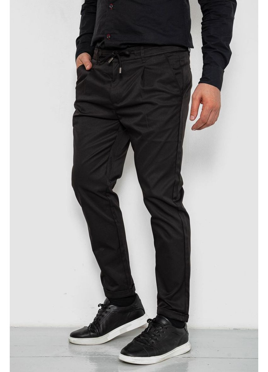 Штани чоловічі класичні однотонні, колір чорний, 157RU02-012 Ager (362046741)