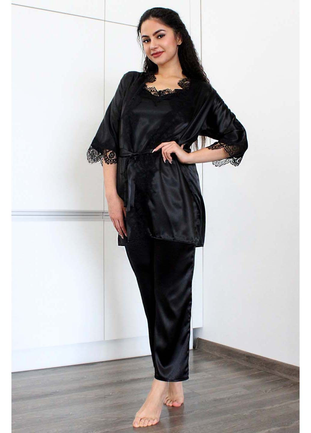 Чорна піжамний комплект Ghazel