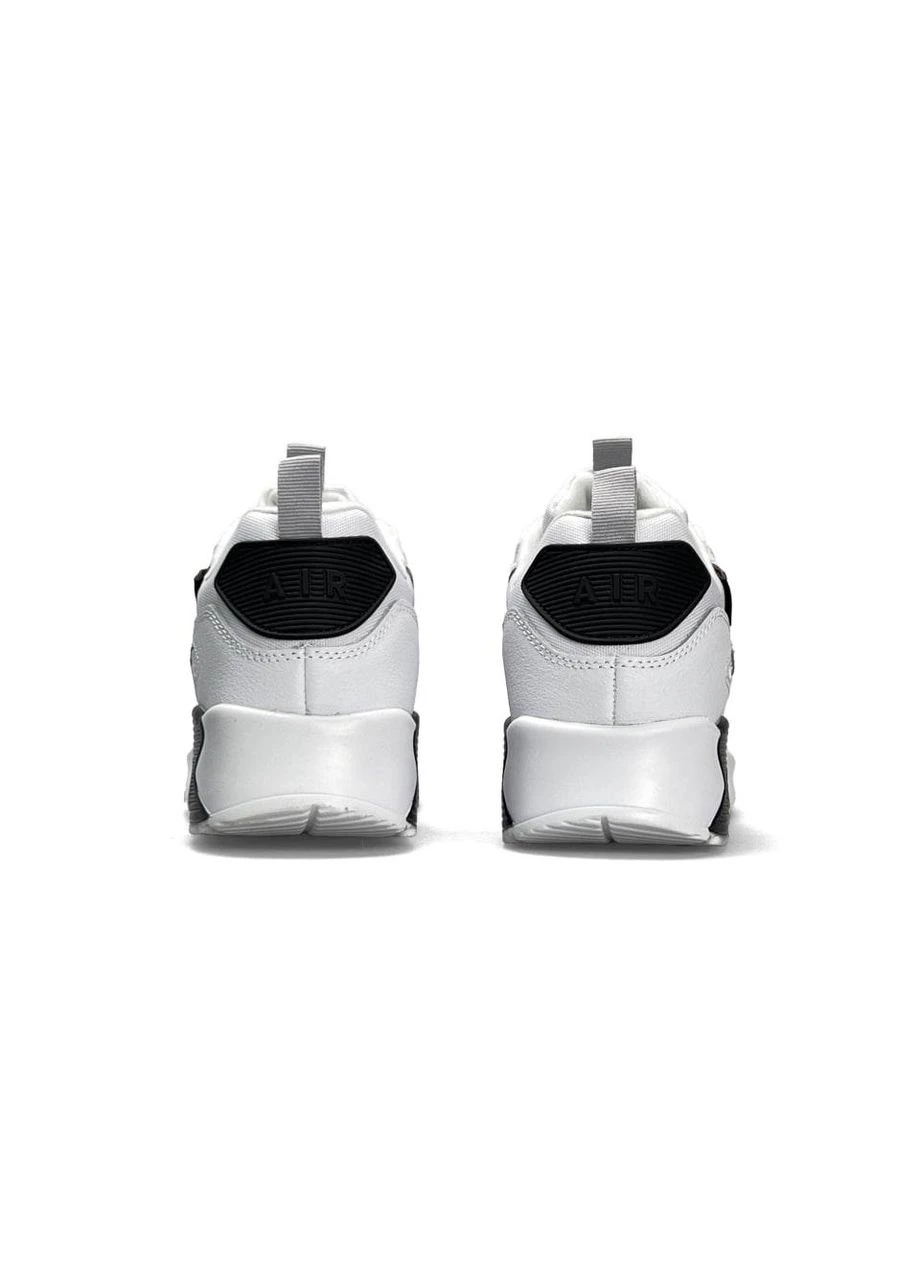 Белые демисезонные кроссовки мужские nike No Brand Air Max 90 White Black