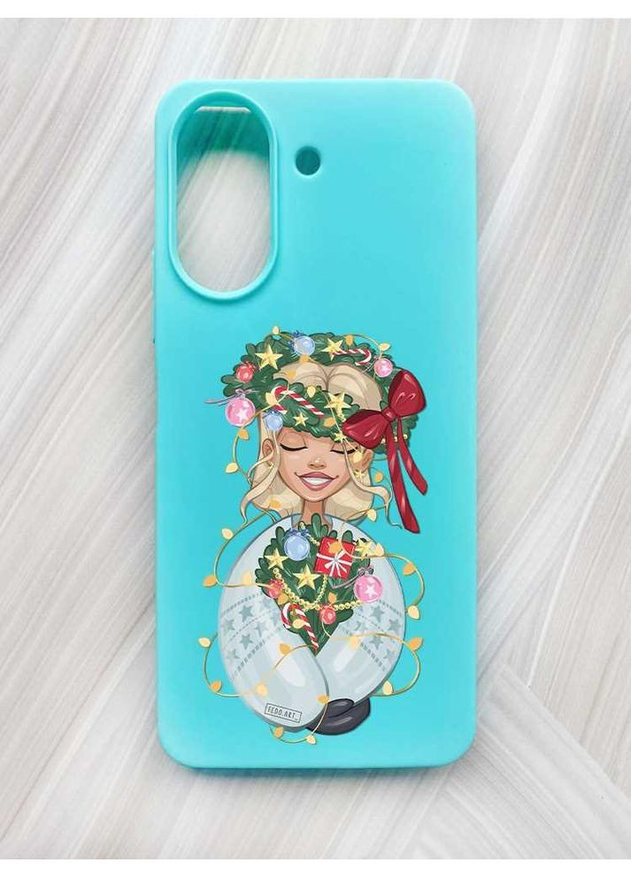 Матовый чехол на Xiaomi Redmi 13C / Poco C65 Украинка в зимнем венке (принт 194) Creative (362968936)