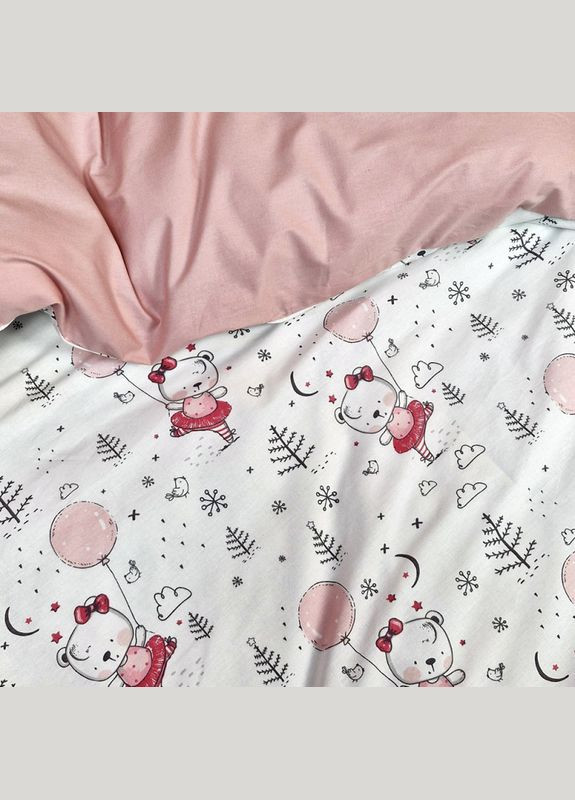 Постельное белье Пудровый шарик Ранфорс Подростковое на резинке MERISET (306740006)