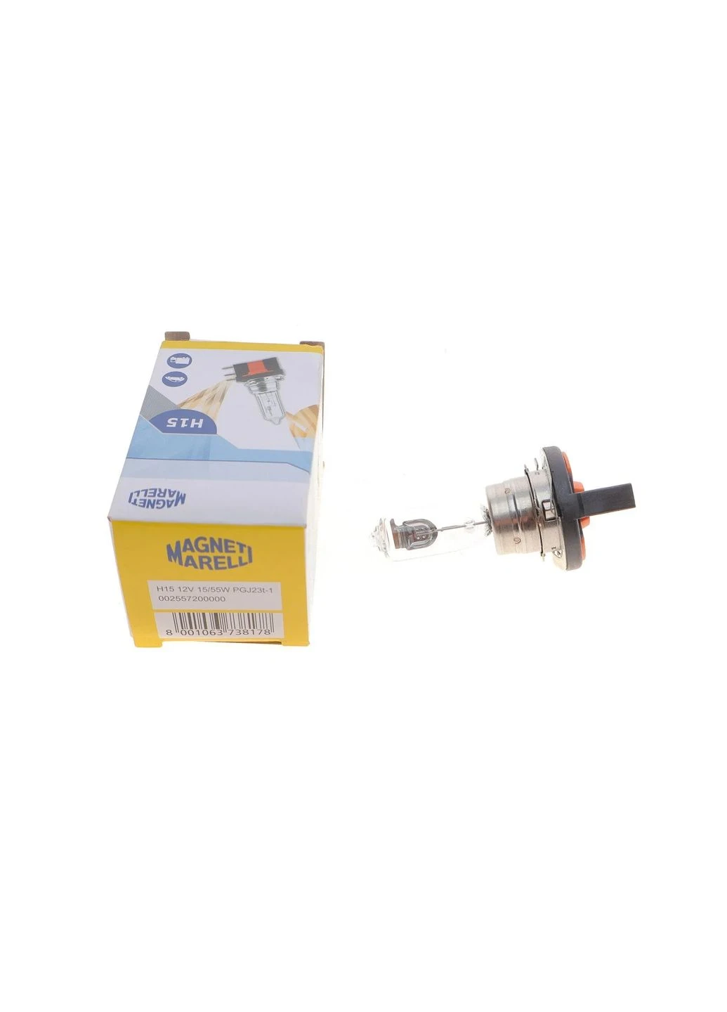 Лампа розжарювання H15 55/15W 12V PGJ23T-1 (вир-во ) 002557200000 Magneti Marelli (339658334)