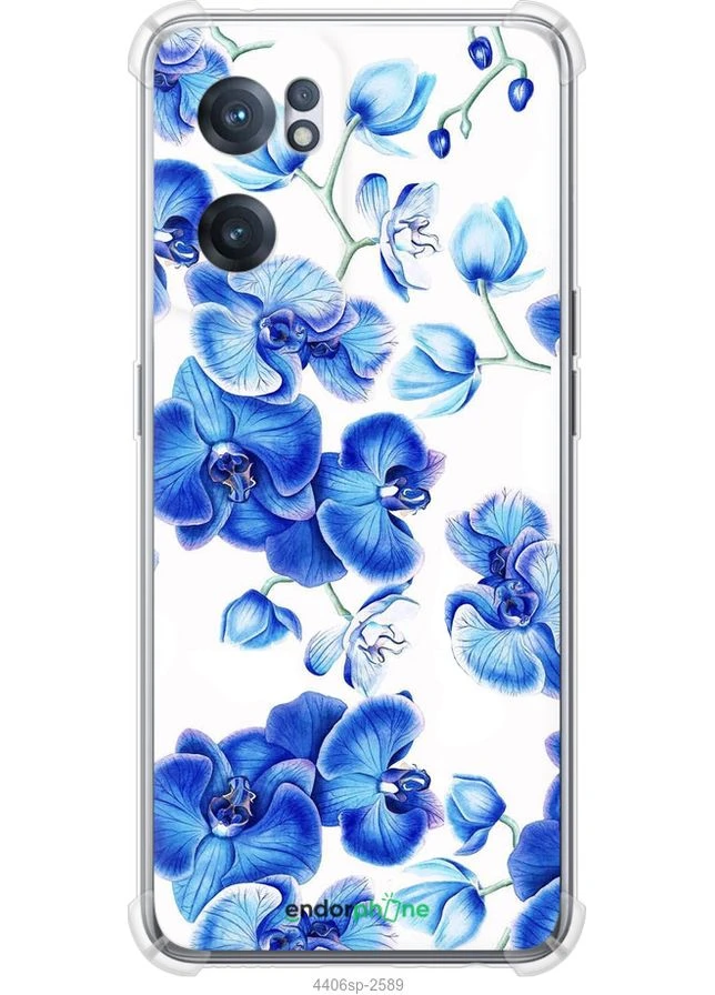 Чехол на OnePlus Nord CE 2 Голубые орхидеи "4406sp-2589-70447" Endorphone (387697618)
