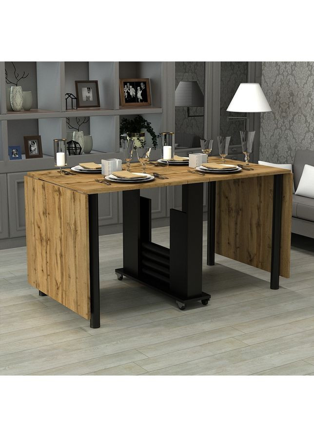 Кухонний стіл "Діалог" Дуб Аппалачі (2750x800x730) Дуб Аппалачі Gamma Style (353497858)