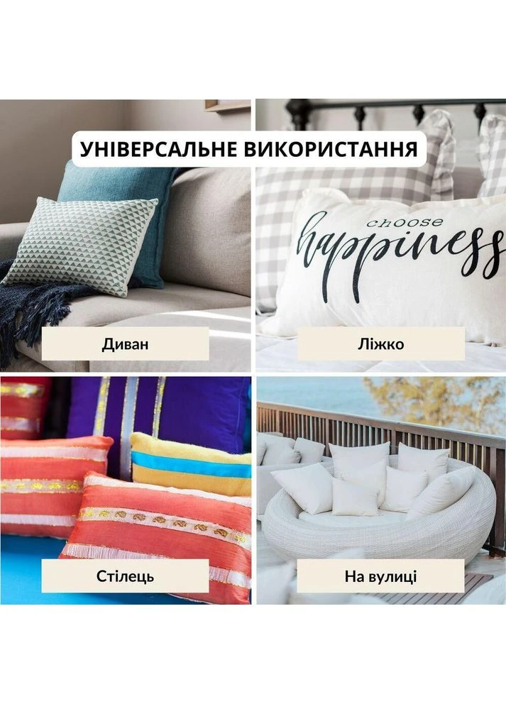 Подушка CLASSIC 40х60 см антиаллергенное волокно белая IDEIA (386250810)