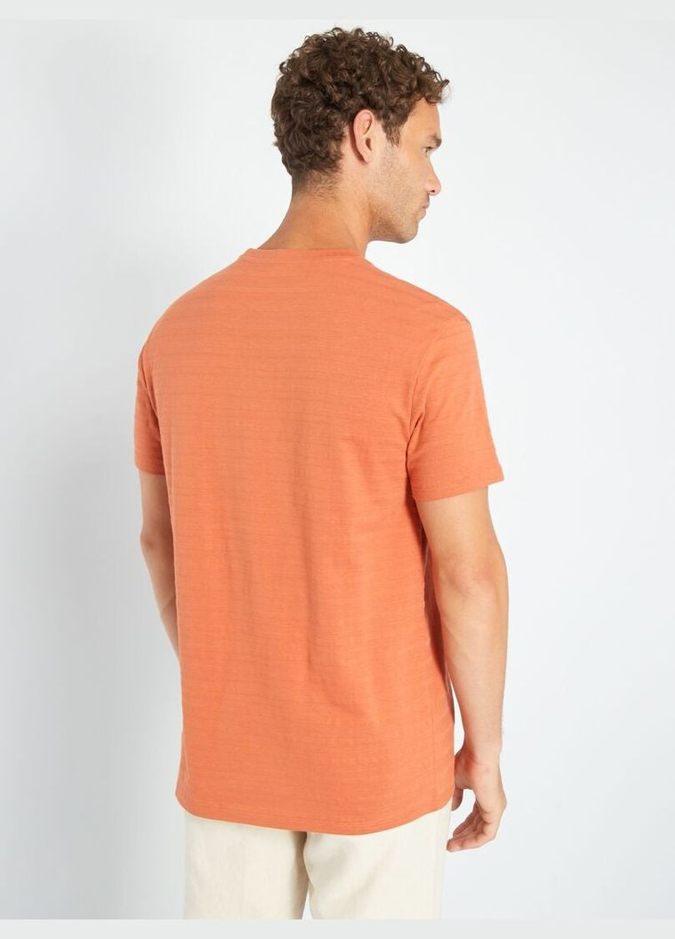 Светло-оранжевая футболка,кирпичный, Kiabi