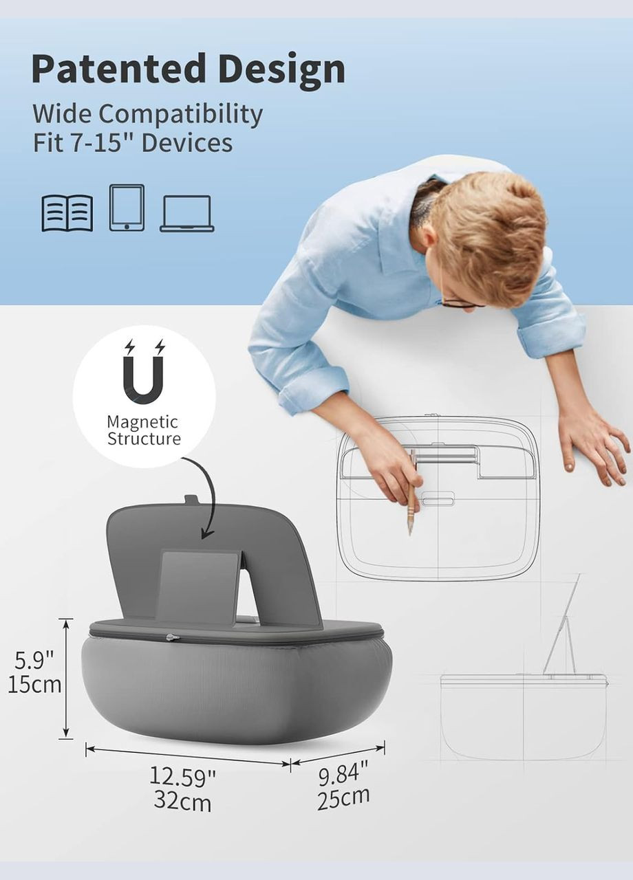 Подушка U4 для планшета или ноутбука. Pillow Stand Grey VHG (334305242)