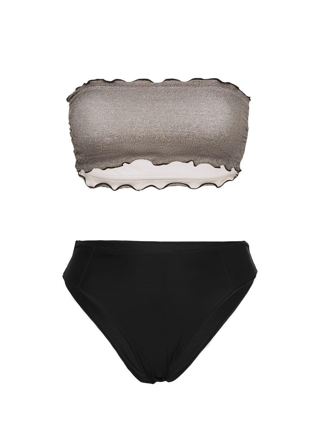 Сірий літній купальник No Brand