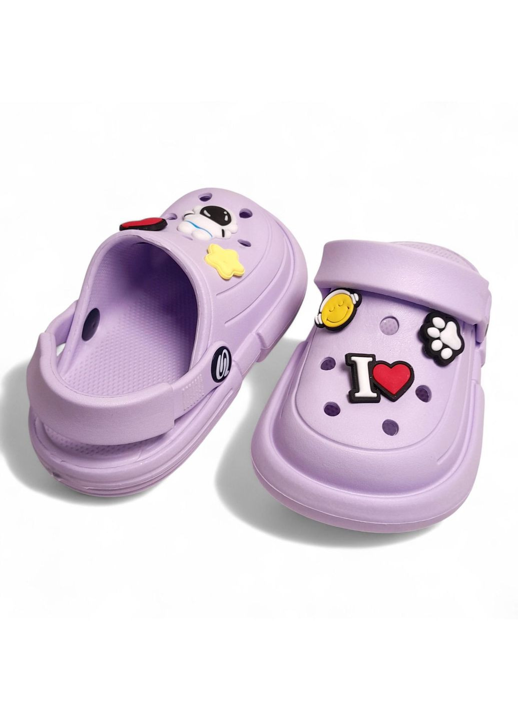 Дитячі крокси з джибітсами, бузкового кольору розмір (22 см) Progres (363319674)