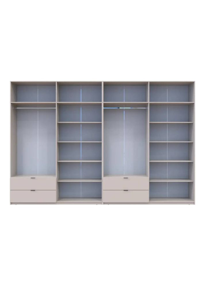 Шафа для одягу Лукас Кашемір 4+4 ДСП 360х50х240 (DRS-011722) Doros (361998825)