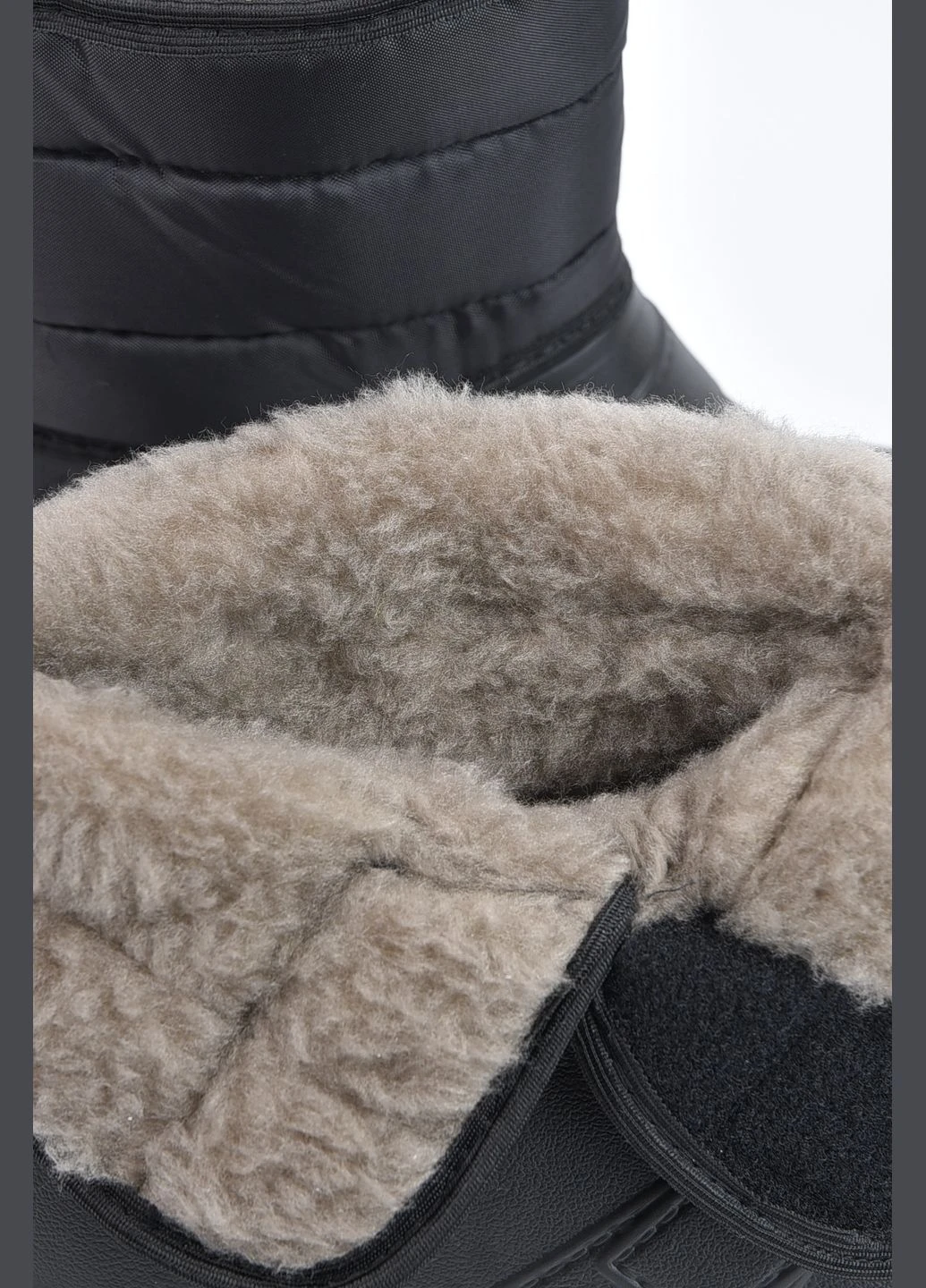 Дутики чоловічі піна на хутрі чорного кольору Let's Shop (313580414)
