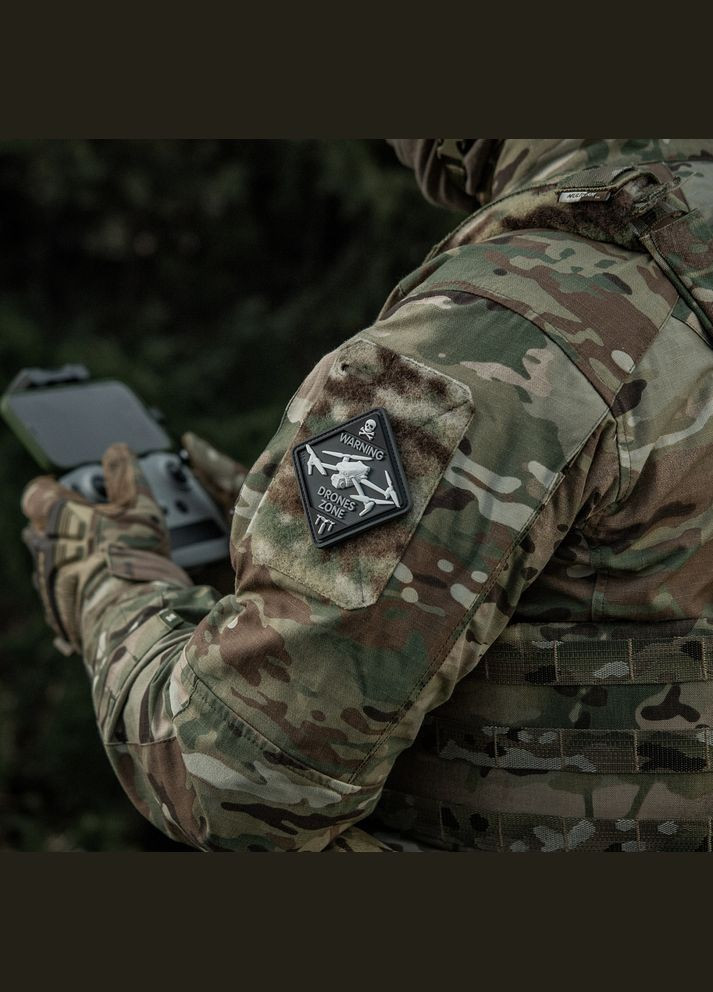 Нашивка Drones Zone PVC Black M-TAC (315047250)