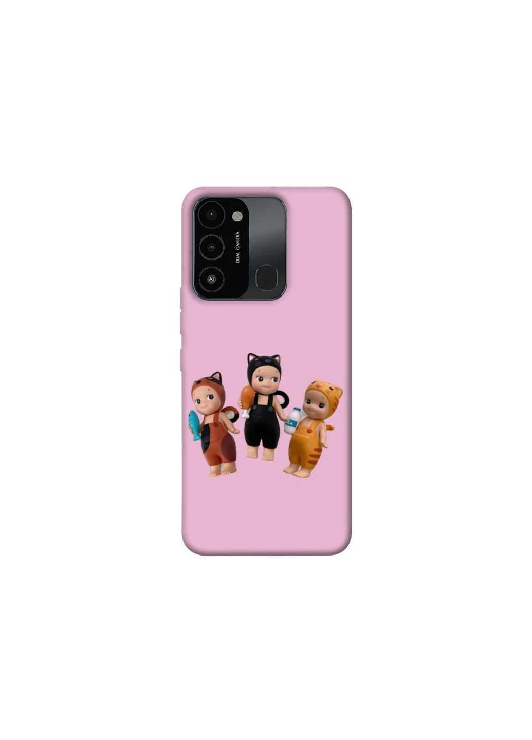 Чохол на TECNO Spark 8C Cat Cafe Trio Frontalka (384642371)