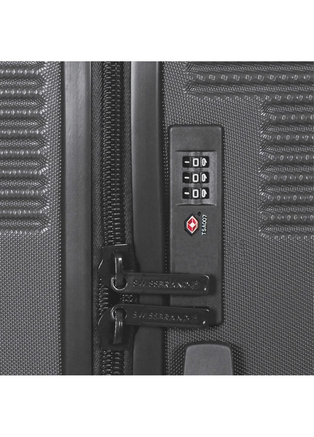 Валіза Swissbrand Cardiff (M) чорна ABS-пластик 67 л 51х89 см No Brand (400657545)