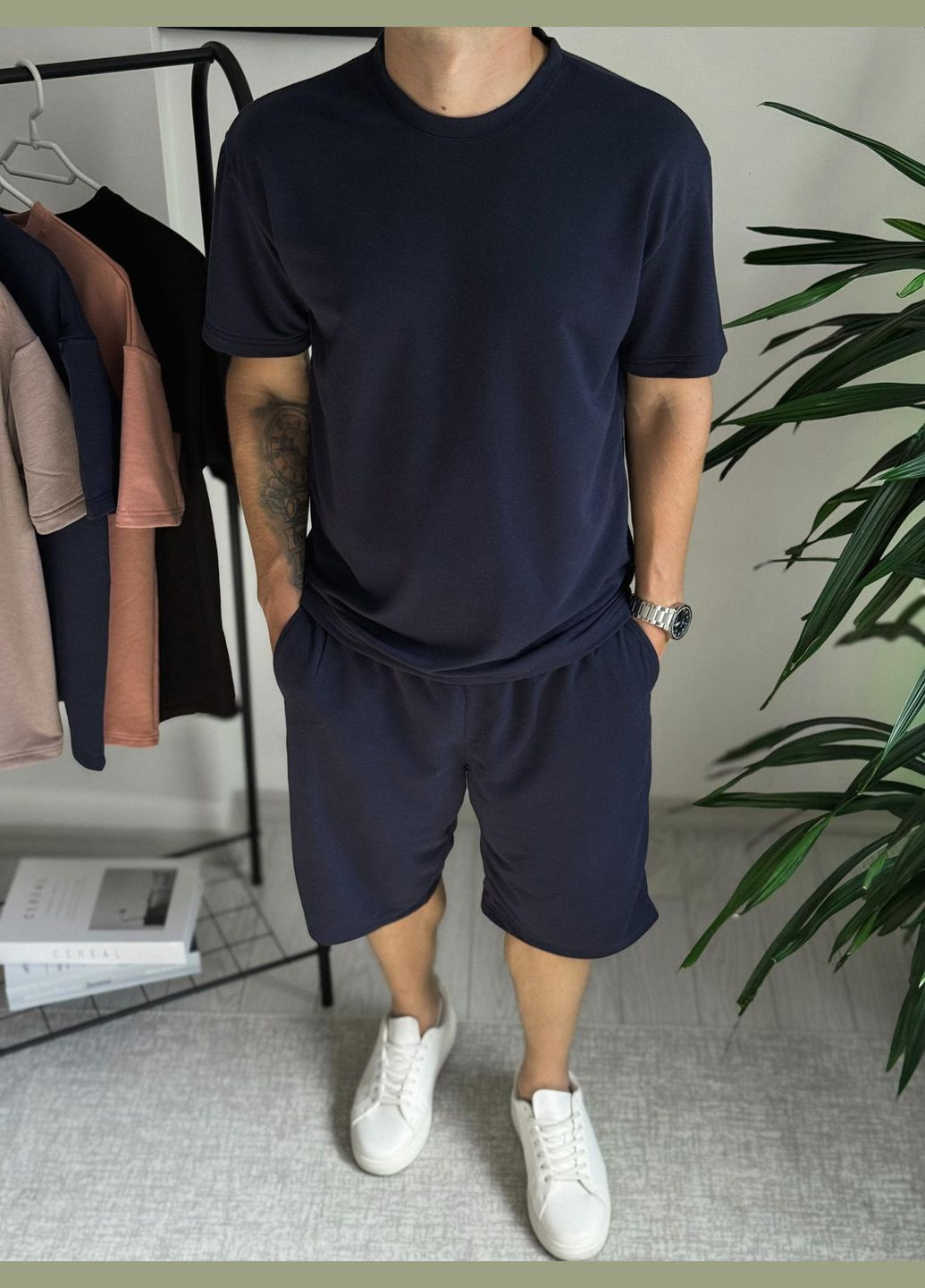 Синій літній літній комплект No Brand