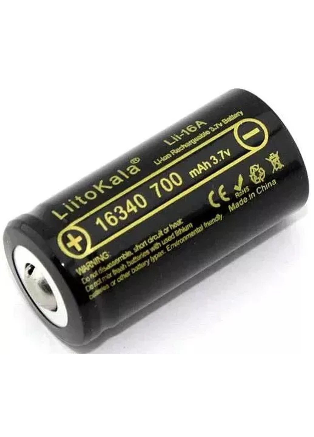 Аккумулятор LiitoKala Lii-16A 16340 700mah (Черный) No Brand (332636673)