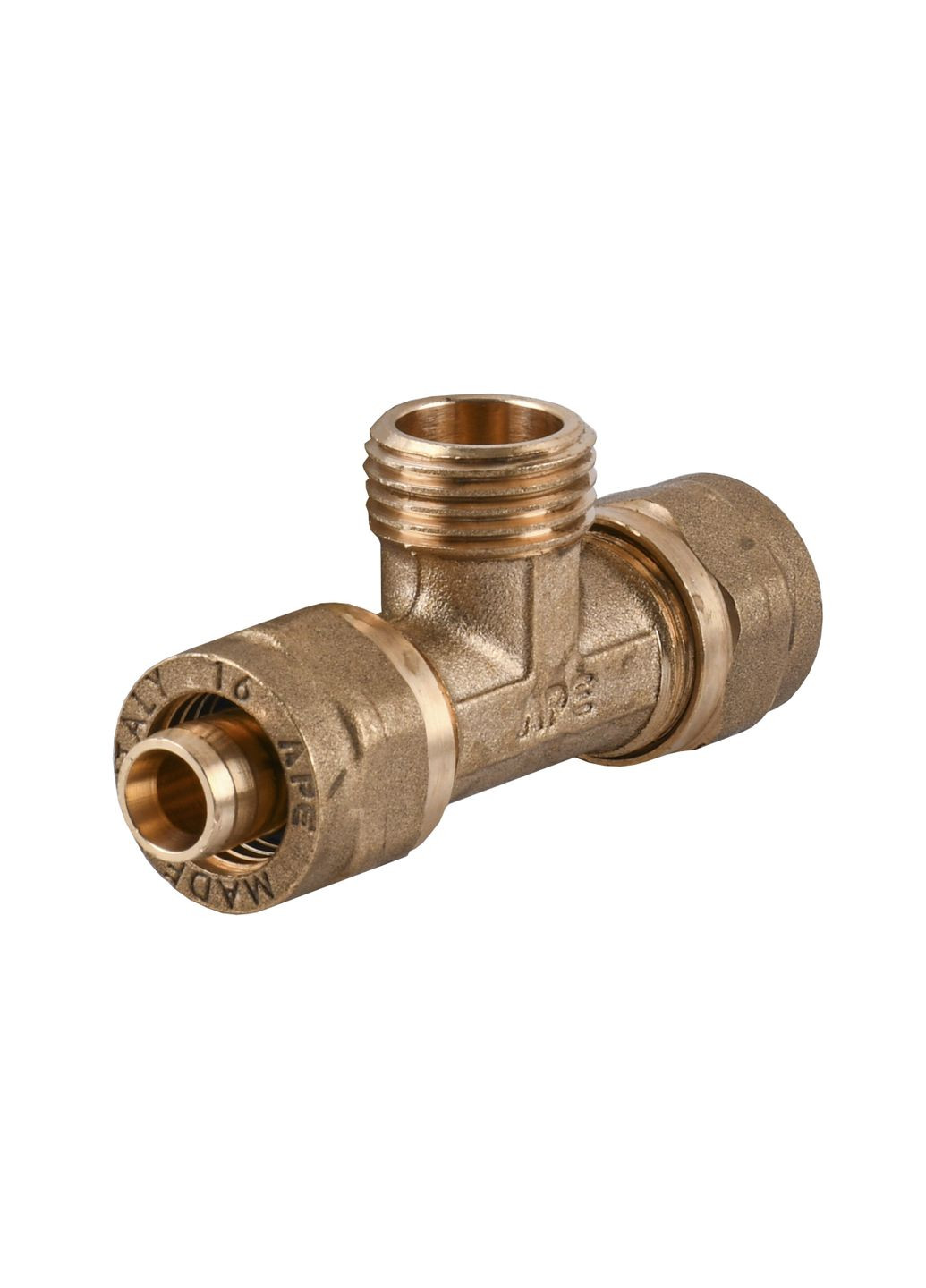 Трійник із зовнішньою різьбою ITALY 733 L 16x1/2″x16 APE (300221786)