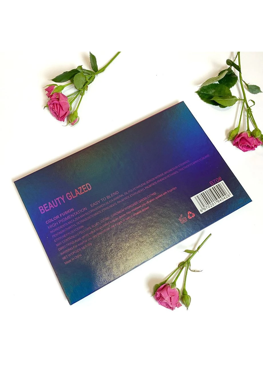 Палетка тіней для повік Beauty Glazed Color Eyeshadow Palette 39 відтінків (термін до 05.2025) Fusion (302316505)
