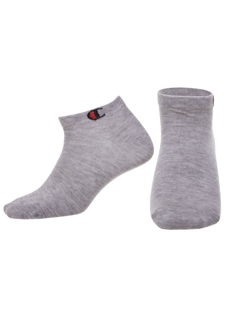 Шкарпетки спортивні чоловічі короткі A142 (нейлон, бавовна,, Сірий) Champion (354703830)