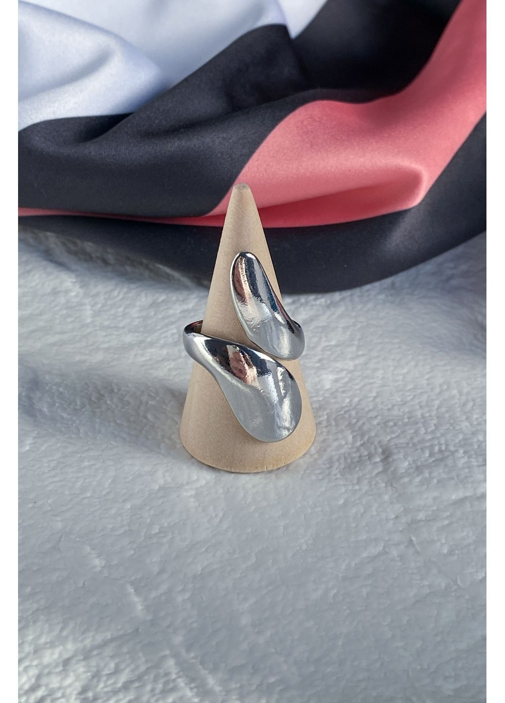 Каблучка масивна геометрія (срібло) CHICLY (366868959)