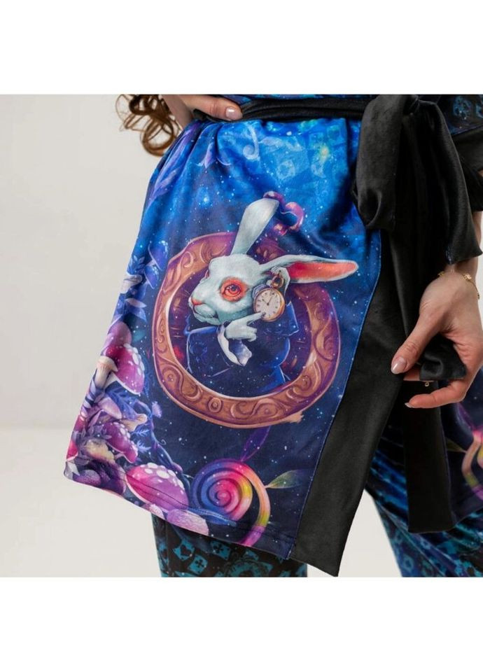 Халат жіночий із плюшевого велюру Аліса в країні чудес 3439_M 16040 M Fashion (296911379)