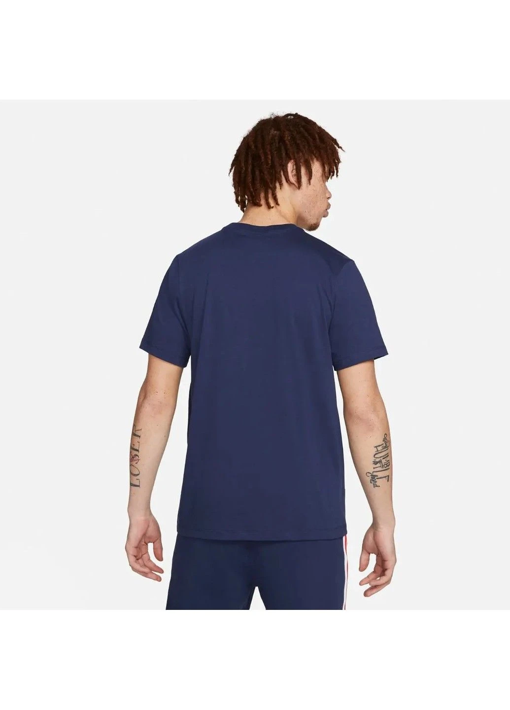 Блакитна футболка psg wordmark tee Jordan