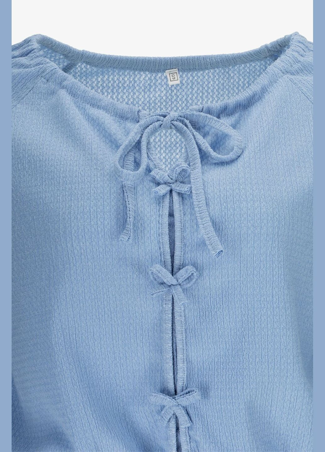 Блакитна блуза однотонна жіноча 901 shop (2000990999276) On me