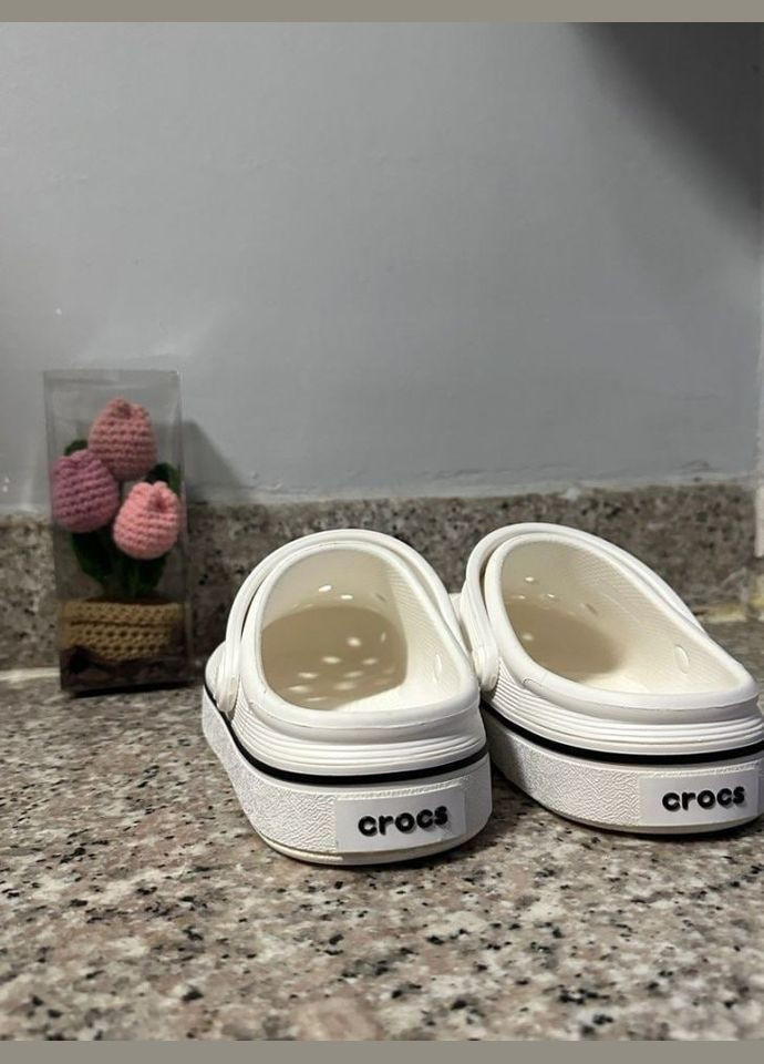 Белые clog off court крокс крокбэнд офф клог Crocs