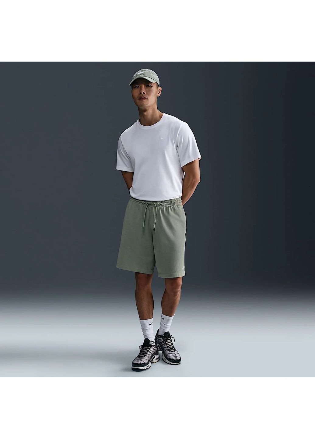 Шорты мужские Club Knit Green Nike (366038974)