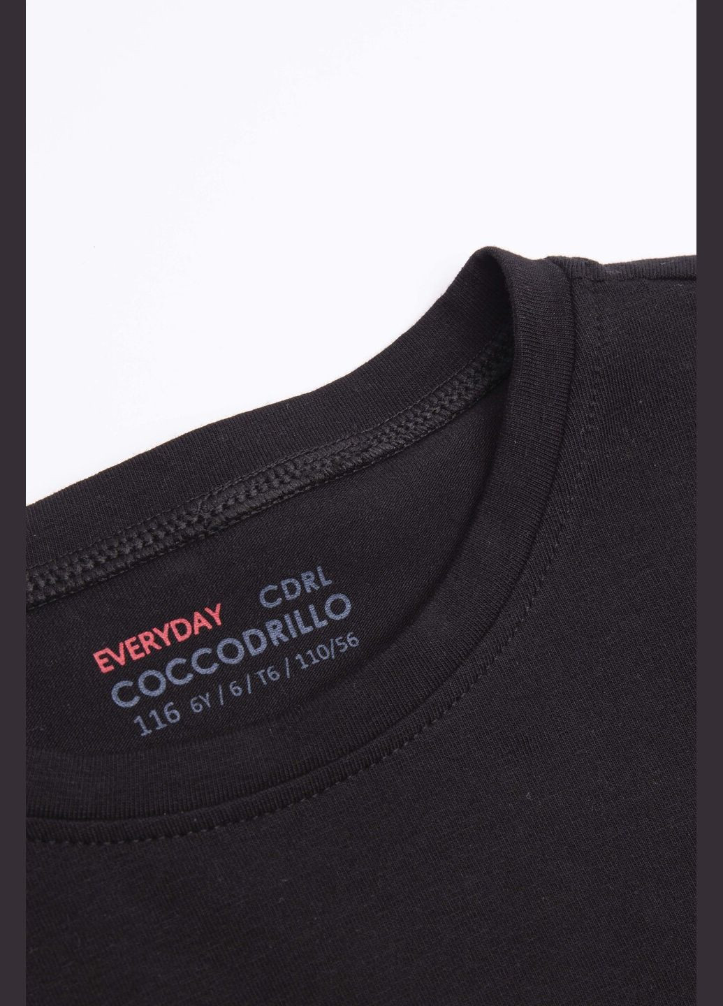 Черная футболка Coccodrillo