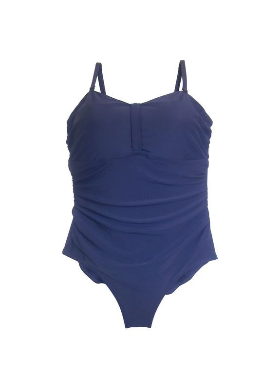 Темно-синий купальник слитный на подкладке для женщины creora® 313752 бикини Esmara С открытой спиной, С открытыми плечами