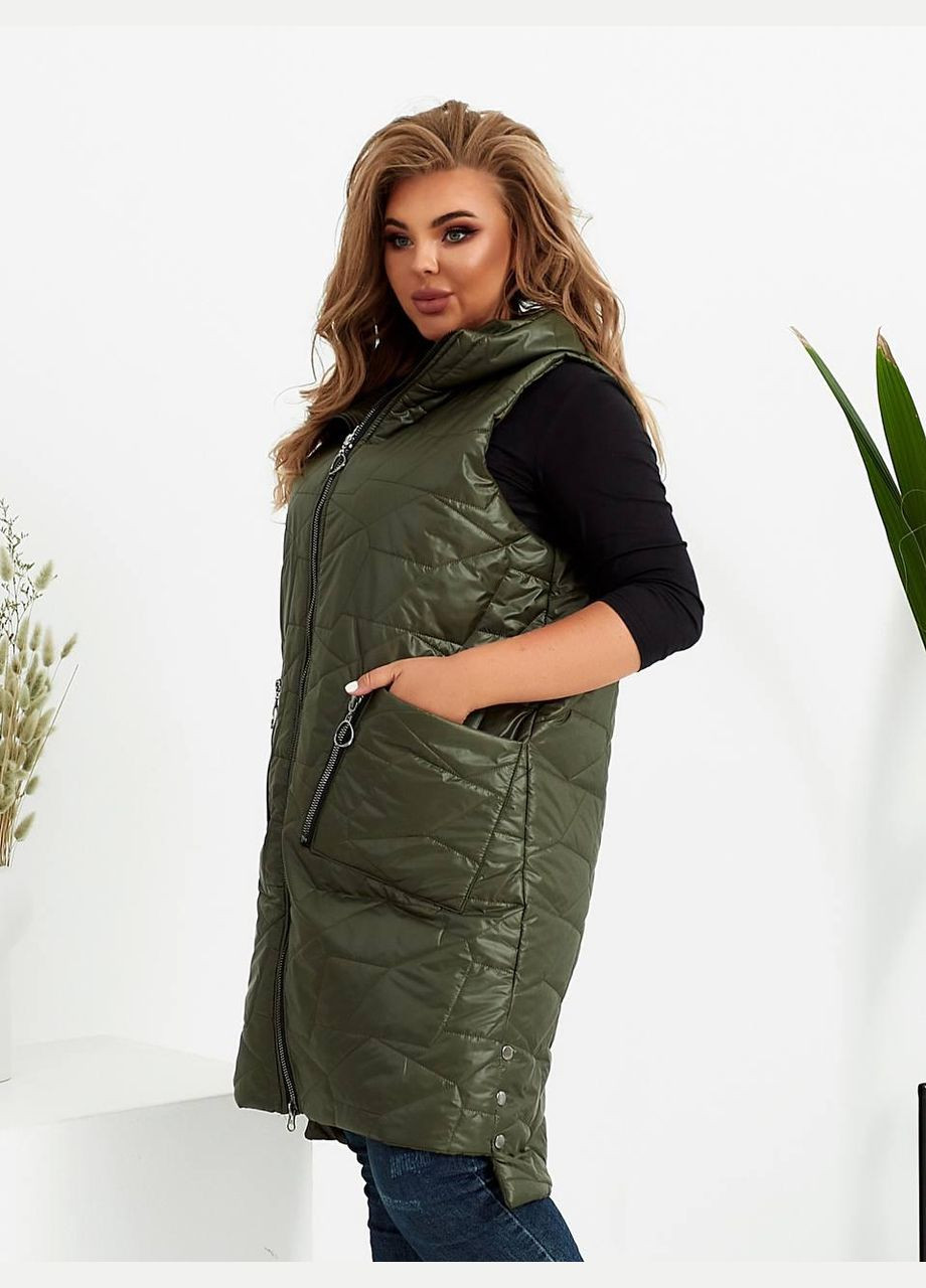 Жіночий жилет прямого крою чорного кольору New Trend (304988944)