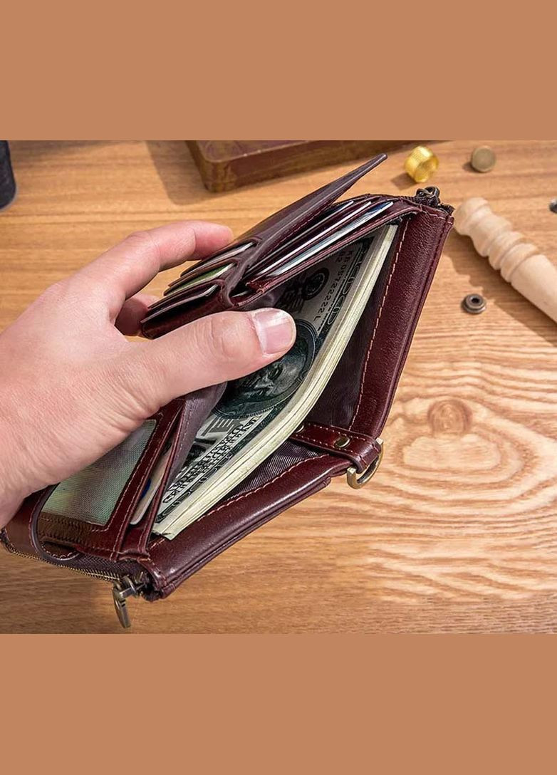 Мужской кошелек раскладной с цепочкой TW080C BULL (300579167)