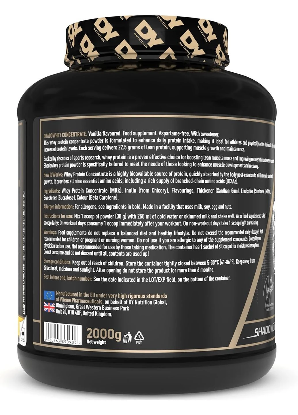 Протеїн DORIAN YATES NUTRITION ISOLATE 2000 G (PISTACHIO) DY Nutrition (375452433)